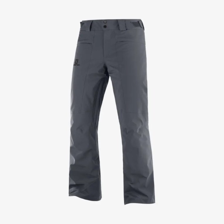 Black Salomon Brilliant Men's Ski Pants | IE PH1936